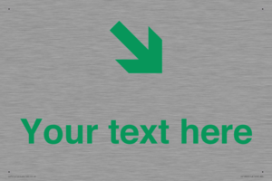 Custom Safe Condition inverse: Green Down right arrow